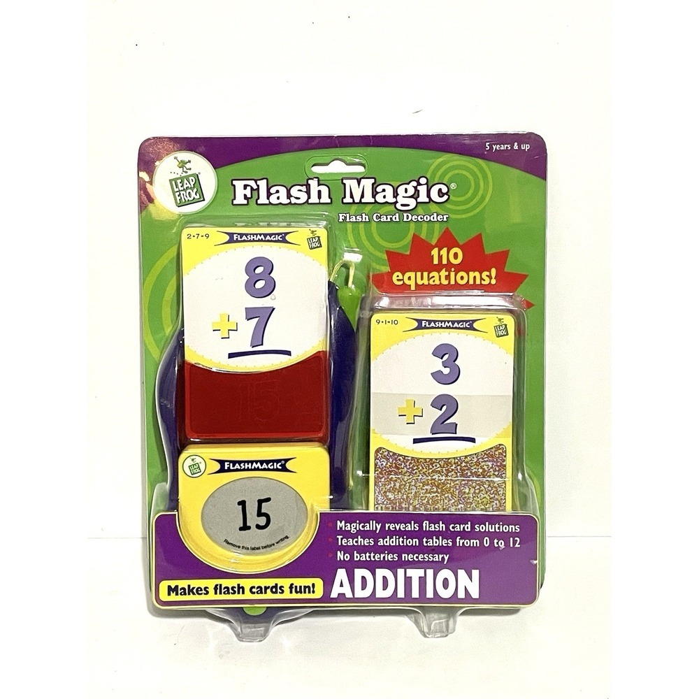 LeapFrog Flash Magic Flash Card Decoder, Addition  110 equations!  New